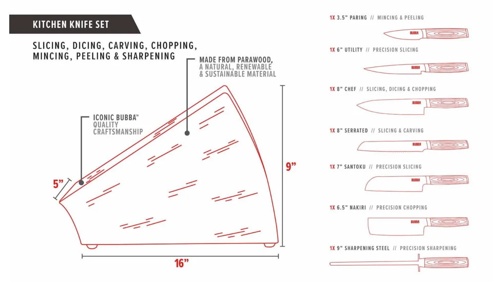 Bubba Blade Kitchen Kitchen Knife Set - Image 10