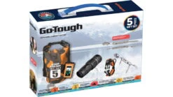 Go-Tough 5 Piece Camping Gift Set - Phone Pouch, Dry Bag, Watch, Monocular, Fork/Spoon/Knife