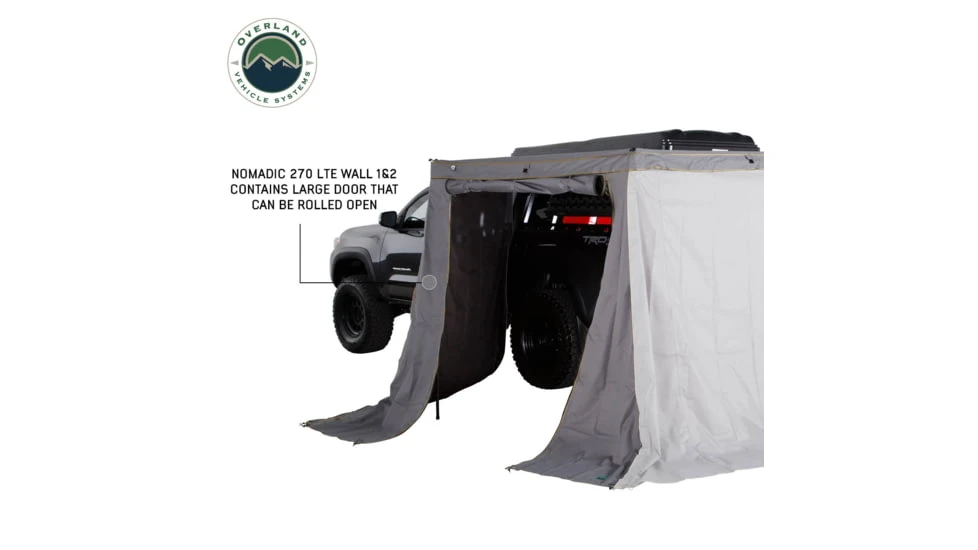 Overland Vehicle Systems Nomadic 270 LT Awning Wall 1/ 2 Driver Side - Image 2