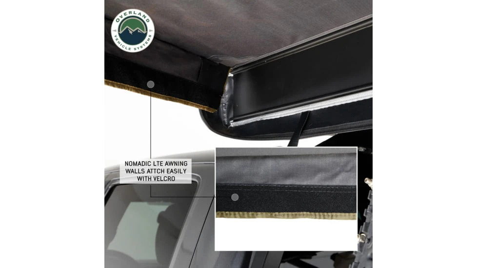 Overland Vehicle Systems Nomadic 270 LT Awning Wall 1/ 2 Driver Side - Image 7
